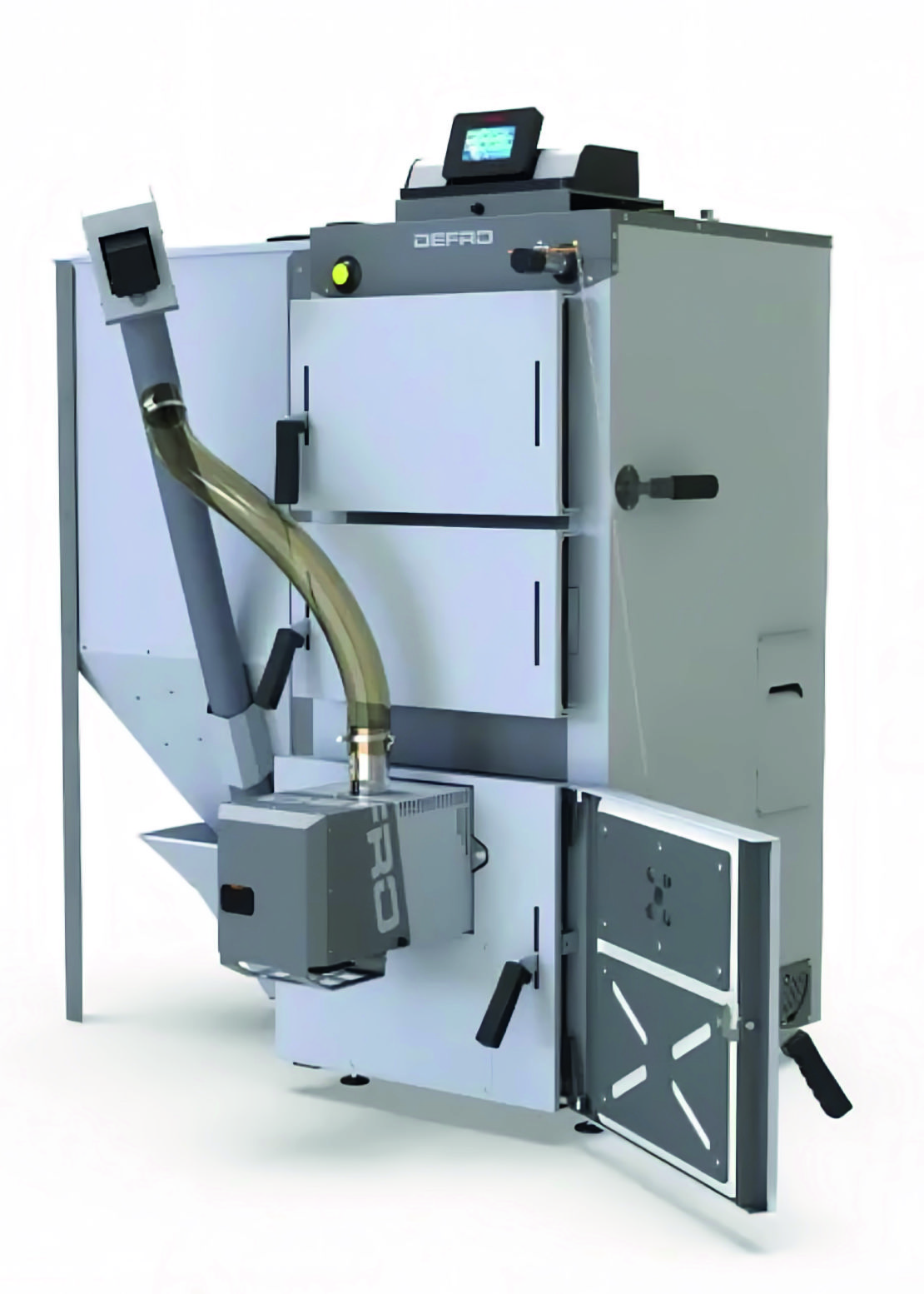 Nowoczesny kocioł na drewno z buforem ciepła