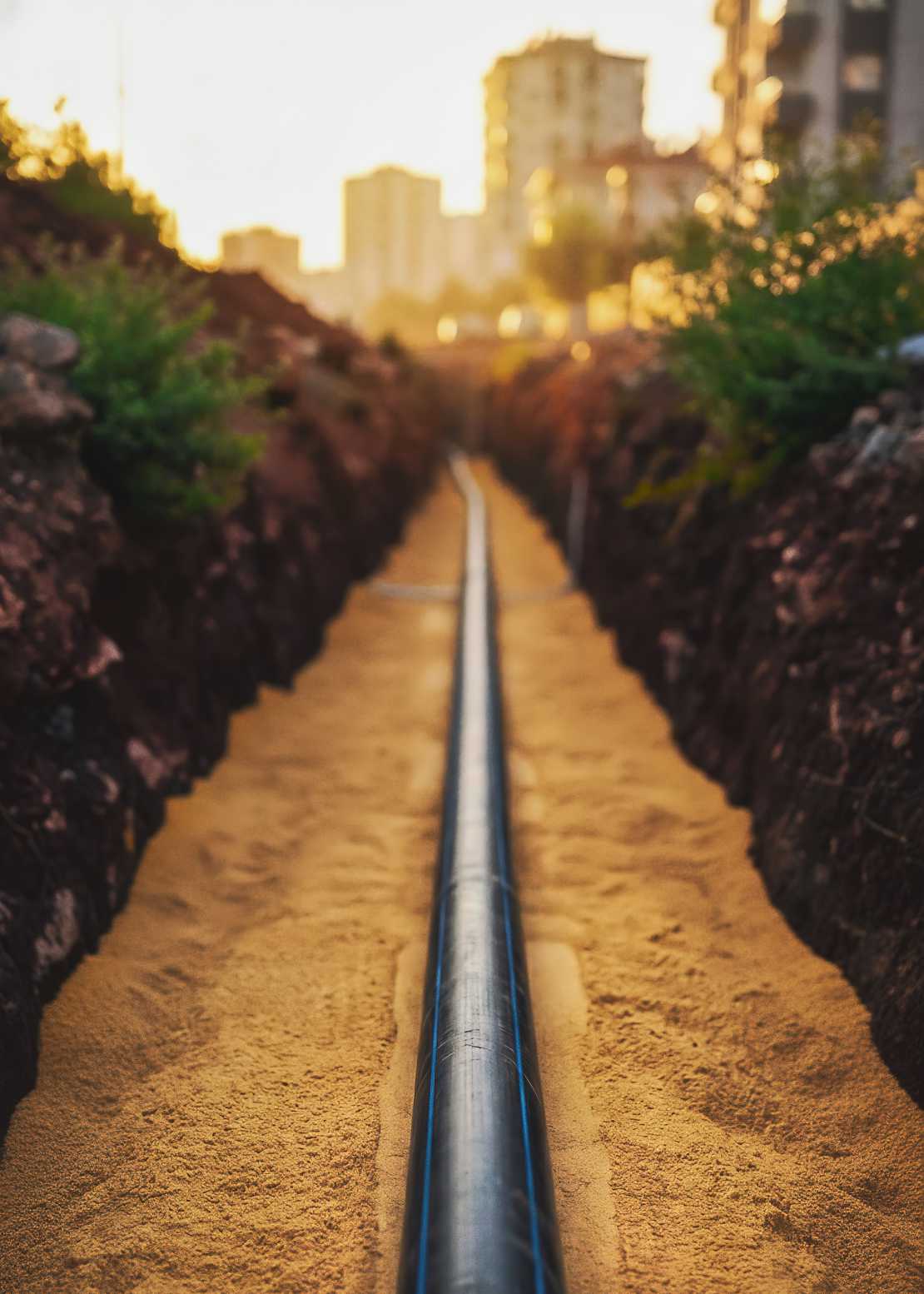 Montaż sieci wodociągowej z rur PE