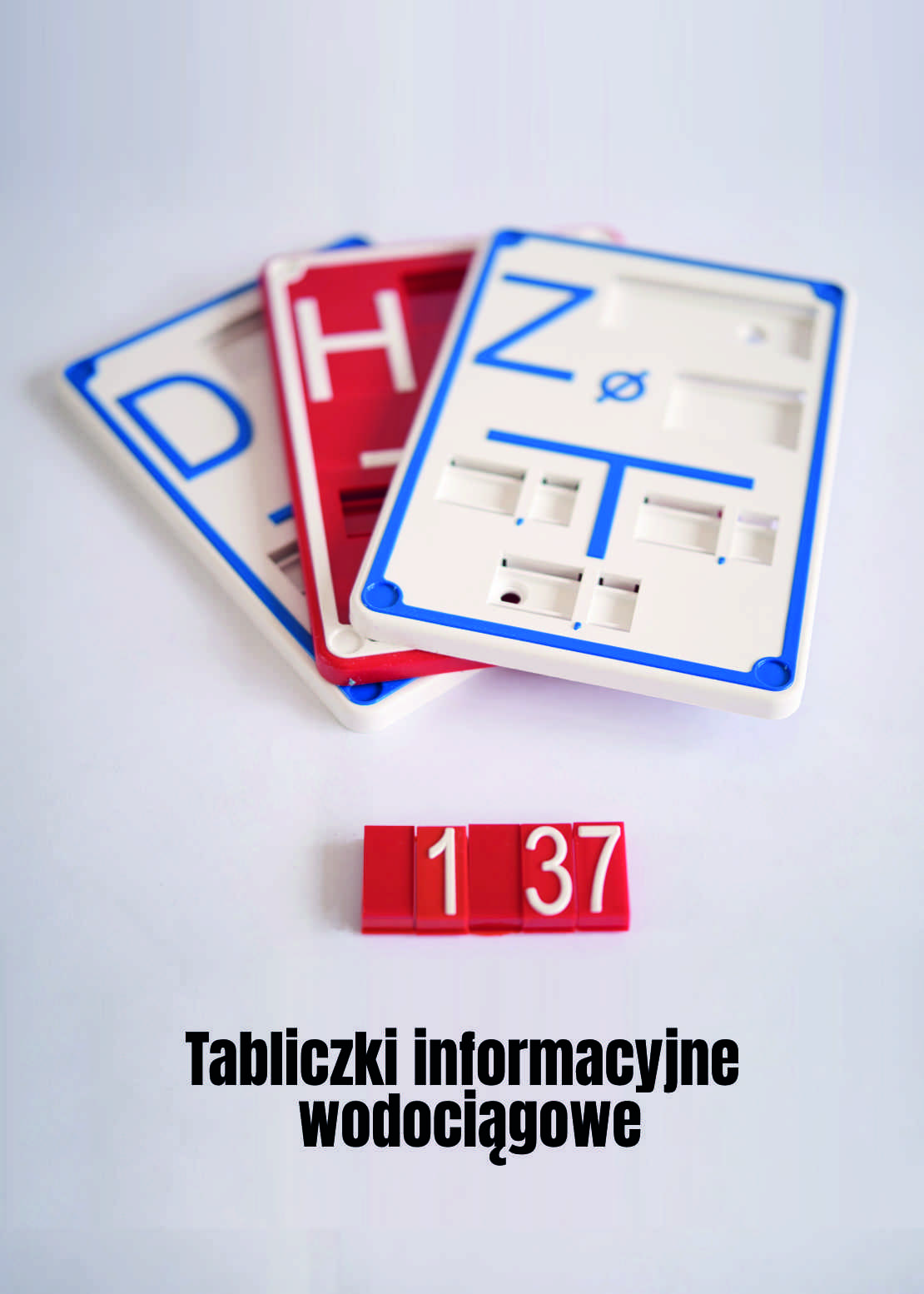 Tabliczka wodociągowa z PCV oznaczająca zasuwę Z